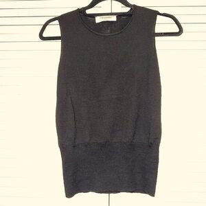 Valentino Black Sleeveless Top 100% Wool